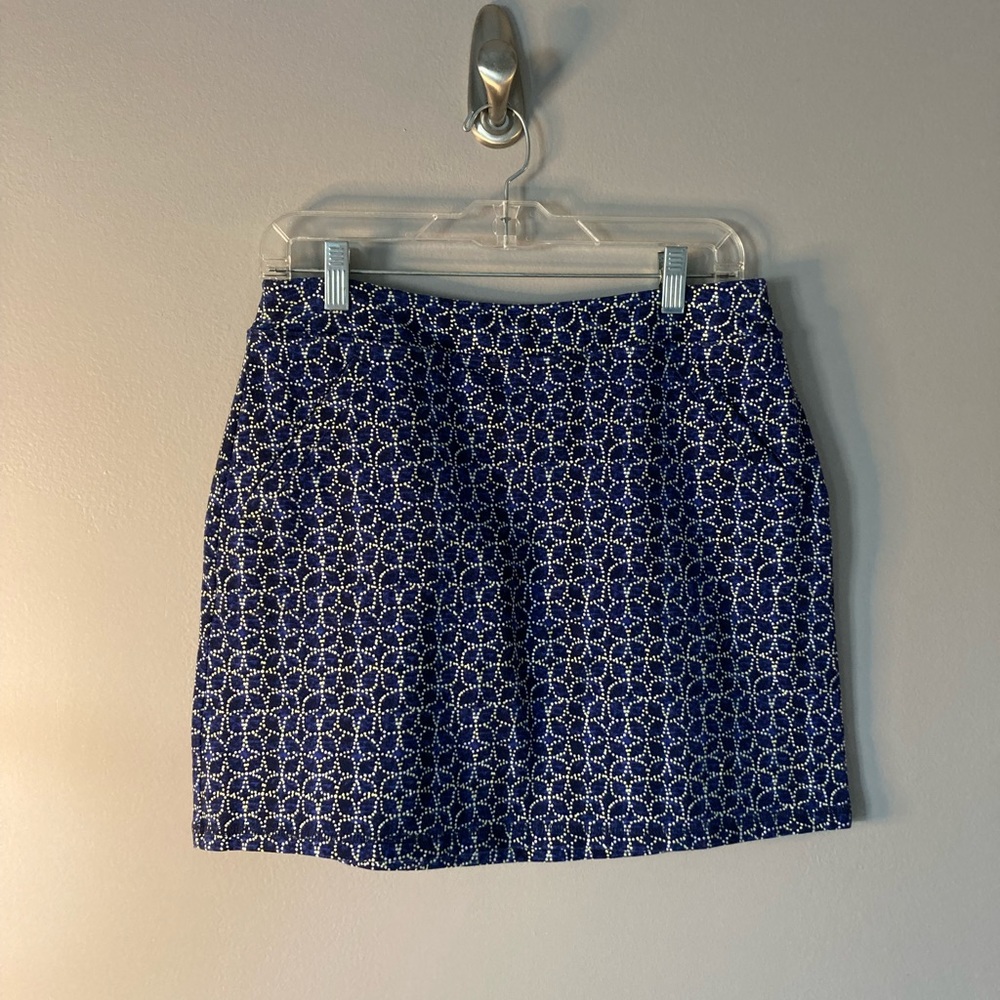 Talbots Petites Hello Saturday S 
Blue Cotton Skort 
Golf Tennis Cotton Pockets